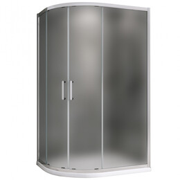 Душевое ограждение Abber Schwarzer Diamant 120x90 см AG01129M, хром/матовое - фото 