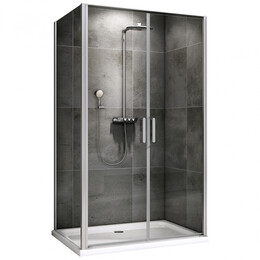 Душевое ограждение Abber Sonnenstrand 100x75 см AG04100C-S75, хром/прозрачное - фото 