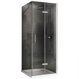 Душевое ограждение Abber Zart 90x80 см AG08090P-S81, хром/прозрачное - фото 