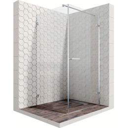 Душевое ограждение Ambassador Abner 90x90 см 10011101R R (стекло 8 мм) хром/прозрачное - фото 