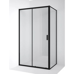 Душевое ограждение Ambassador Forsa 130x100 см 17021219AB-100AB, чёрный/прозрачное - фото 