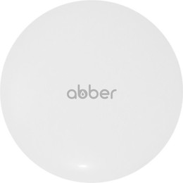 Декоративная крышка на слив для раковины Abber AC0014MW, белый матовый - фото 