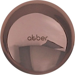 Декоративная крышка на слив для раковины Abber AC0014RG, розовое золото - фото 