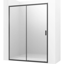 Душевая дверь Ambassador Forsa 160 см 17021222AB, чёрный/прозрачное - фото 