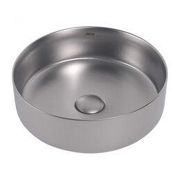 Раковина-чаша Abber Bequem 36 см AC2108MS, серебро матовое - фото 