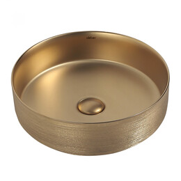 Раковина-чаша Abber Bequem 40 см AC2109BGM, золото матовое - фото 