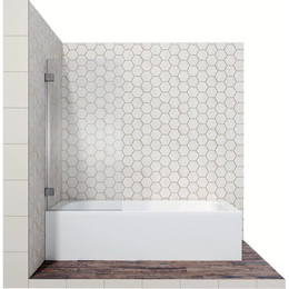 Шторка для ванны Ambassador Bath Screens 700х1400 мм 16041101, хром/прозрачное - фото 