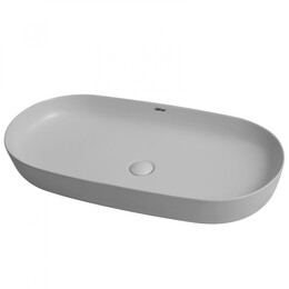 Раковина-чаша Abber Bequem 80 см AC2110MLG, светло-серый матовый - фото 