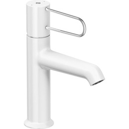 Смеситель для раковины Jacob Delafon Odeon Rive Gauche E21028-CP-00, белый матовый/хром - фото 