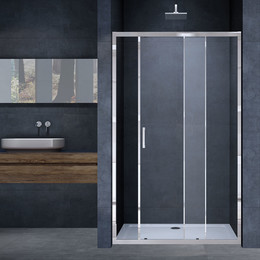 Душевая дверь Vincea Alpha 110 см VDS-3AL110CL, хром/прозрачное - фото 