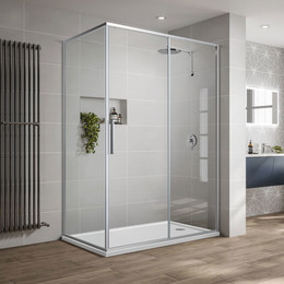 Душевое ограждение Vincea Slim-U 120x90 см VSR-2SU9012CL, хром/прозрачное - фото 