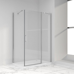 Душевое ограждение Vincea Orta 100x90 см VSR-1O9010CL, хром/прозрачное - фото 