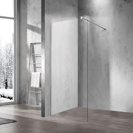Душевая перегородка Vincea Walk-In 80 см VSW-1H800CL (стекло 8 мм) с кронштейном в комплекте, хром/прозрачное - фото 