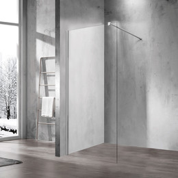 Душевая перегородка Vincea Walk-In 110 см VSW-1H110CL (стекло 8 мм) с кронштейном в комплекте, хром/прозрачное - фото 