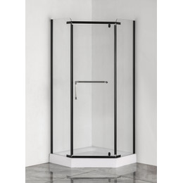 Душевое ограждение Taliente 90x90 см TA-09093-1CB, черный/прозрачное - фото 