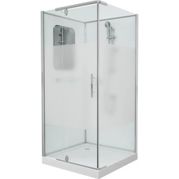 Душевое кабина Grossman Classic 100x100 см GR170QL, хром/матовое - фото 