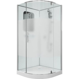 Душевое кабина Grossman Classic 100x100 см GR170, хром/матовое - фото 