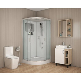 Душевая кабина Niagara Premium NG-6001-01 90x90 см, хром/прозрачное (безсиликоновая сборка) - фото 