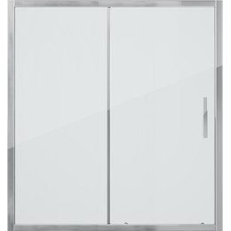 Шторка для ванны Grossman 1500х1400 мм GR-150/2, хром/прозрачное - фото 