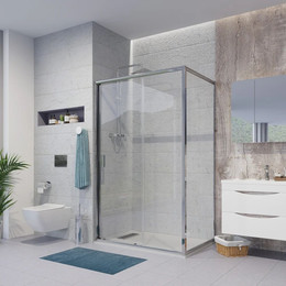 Душевое ограждение Niagara Nova 120x100 см NG-62-12A-NG-A100, хром/прозрачное - фото 