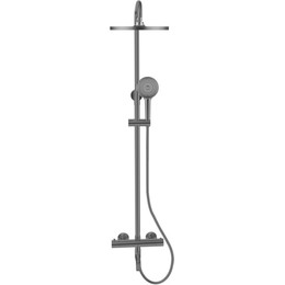 Душевая стойка с термостатом Bronze de Luxe Scandi 11060B, чёрный матовый - фото 