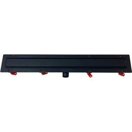 Трап Veconi Klasik/Floor Black 55 см V550KB, черный матовый (под плитку), Цвет производителя: чёрный матовый, Размер трапа: 550 - фото 