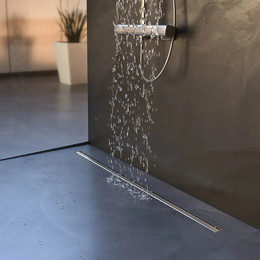 Трап Veconi Slim-line 80 см V800SL, хром глянцевый - фото 