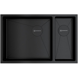 Мойка кухонная Omoikiri Taki 69-2-U/IF SIDE GB-L 1,2 мм 4997050 R, графит, Цвет производителя: графит - фото 