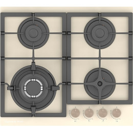 Газовая варочная поверхность Zigmund & Shtain M 26.6 I (бежевое стекло) - фото 