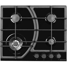 Газовая варочная поверхность Zigmund & Shtain M 27.6 B (чёрное стекло) - фото 