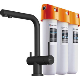 Смеситель для кухни Omoikiri Nagano BL-P + фильтр Pure Drop Lite 4047.8028P, чёрный - фото 