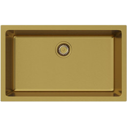 Кухонная мойка Omoikiri Okinoshima 76-U/I G-Matt 4993169, золото матовое, Цвет производителя: золото матовое - фото 