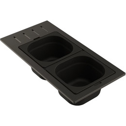 Контейнер для кухонной мойки Omoikiri DC-02-2 GB 4999076, графит - фото 