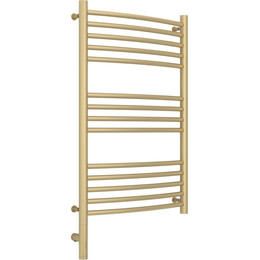 Полотенцесушитель электрический Сунержа Богема 3.0 П14 800x500 мм (выгнутая перемычка) 022-5802-8050 L, шампань матовый - фото 