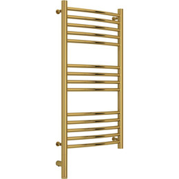 Полотенцесушитель электрический Сунержа Богема 3.0 П14 800x400 мм (выгнутая перемычка) 03-5802-8040 L, золото - фото 