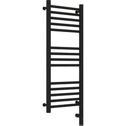 Полотенцесушитель электрический Сунержа Богема 3.0 П14 800x300 мм (прямая перемычка) 31-5805-8030 R, чёрный матовый - фото 