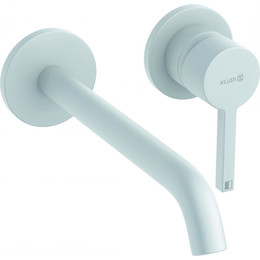 Смеситель для раковины настенный Kludi Nova Fonte Pura 220 мм 202455315, белый матовый - фото 