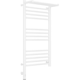 Полотенцесушитель электрический Сунержа Богема с полкой 3.0 П14 800x400 мм (прямая перемычка) 12-5806-8040 L, белый - фото 