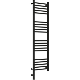 Полотенцесушитель электрический Сунержа Богема 3.0 П20 1200x300 мм (прямая перемычка) 31-5804-1230 L, чёрный матовый - фото 