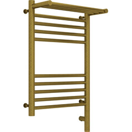 Полотенцесушитель электрический Сунержа Богема с полкой 3.0 П10 600x400 мм (прямая перемычка) 05-5807-6040 R, состаренная бронза - фото 