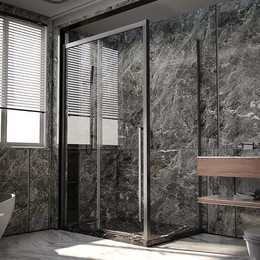 Душевое ограждение Veconi Premium Trento 150x100 см PTC30-SP-150100-GR-01-C4 (стекло 8 мм), графит/прозрачное - фото 