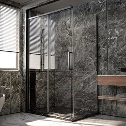 Душевое ограждение Veconi Premium Trento 150x100 см PTC40-SP-150100-GR-01-C4 (стекло 8 мм), графит/прозрачное - фото 