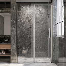 Душевая дверь Veconi Premium Trento 120 см PTD40-GR-120-01-C4 (стекло 8 мм), графит/прозрачное - фото 