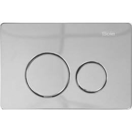 Кнопка смыва Sole S0523 Chrome metal - фото 