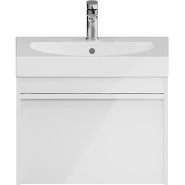 Тумба подвесная с раковиной Kerama Marazzi Modula 60 см MO.60.1+1\WHT, белый - фото 