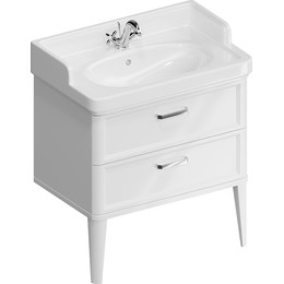 Тумба напольная с раковиной Kerama Marazzi Pompei Neo 80 см PO.N.80.2\WHT, белый глянцевый - фото 