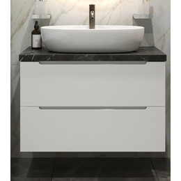 Тумба подвесная со столешницей BelBagno Etna 100 см ETNA-1000-2C-SO-BL-P+KEP-100-MNO-W0 - фото 