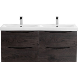 Тумба подвесная с раковиной BelBagno MARINO-CER-1200-4C-SO-2-RNG-P 120 см, Rovere Nature Grigio - фото 