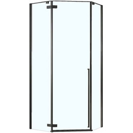 Душевое ограждение Loranto Neo 100x100 см CS-22107B-100 (стекло 8 мм) чёрный/прозрачное - фото 