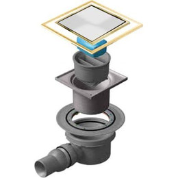 Трап Pestan (BETTOSERB) Confluo Standard Dry 1 White Glass Gold 13000175, белый - фото 